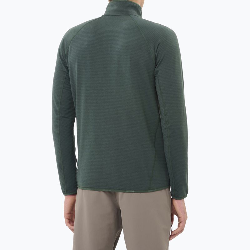 Bluză de drumeție pentru bărbați Salomon Essential Lighwarm Full Zip green gables 2