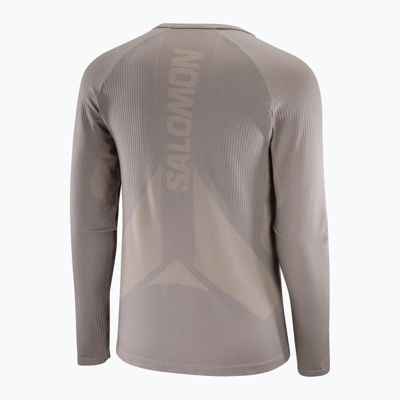 Longsleeve de alergare pentru bărbați Salomon Sense Aero Seamless Tee iron 4