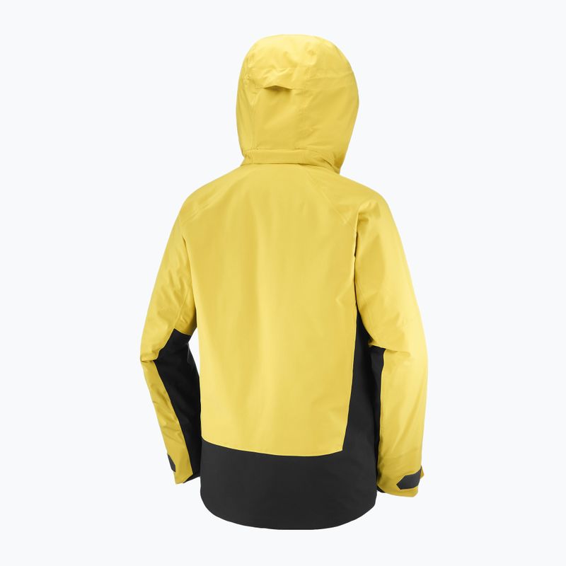 Geacă de schi pentru bărbați Salomon Brilliant 2.0 cress green/deep black 10