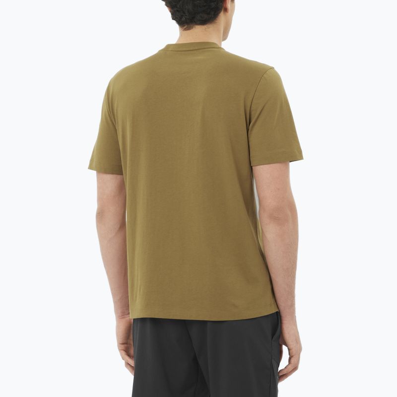 Tricou pentru bărbați Salomon Logo brilliant olive 2