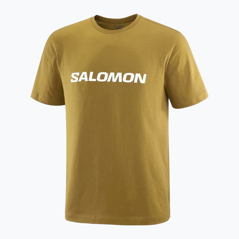 Tricou pentru bărbați Salomon Logo brilliant olive 3