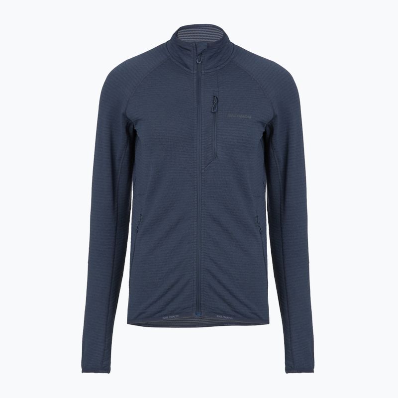 Bluză fleece pentru femei Salomon Lightwarm Full Zip blue nights 5