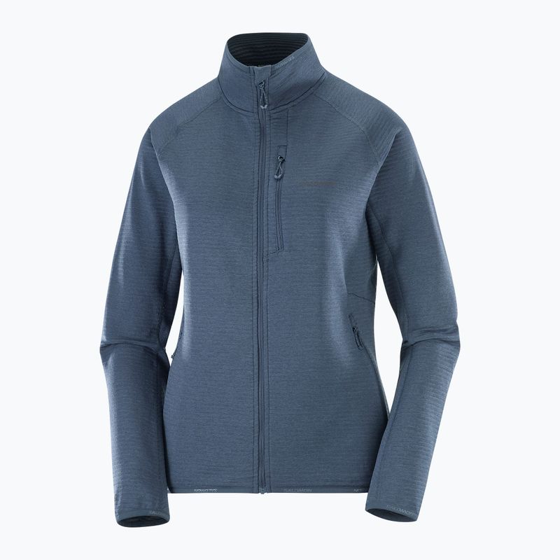Bluză fleece pentru femei Salomon Lightwarm Full Zip blue nights 5