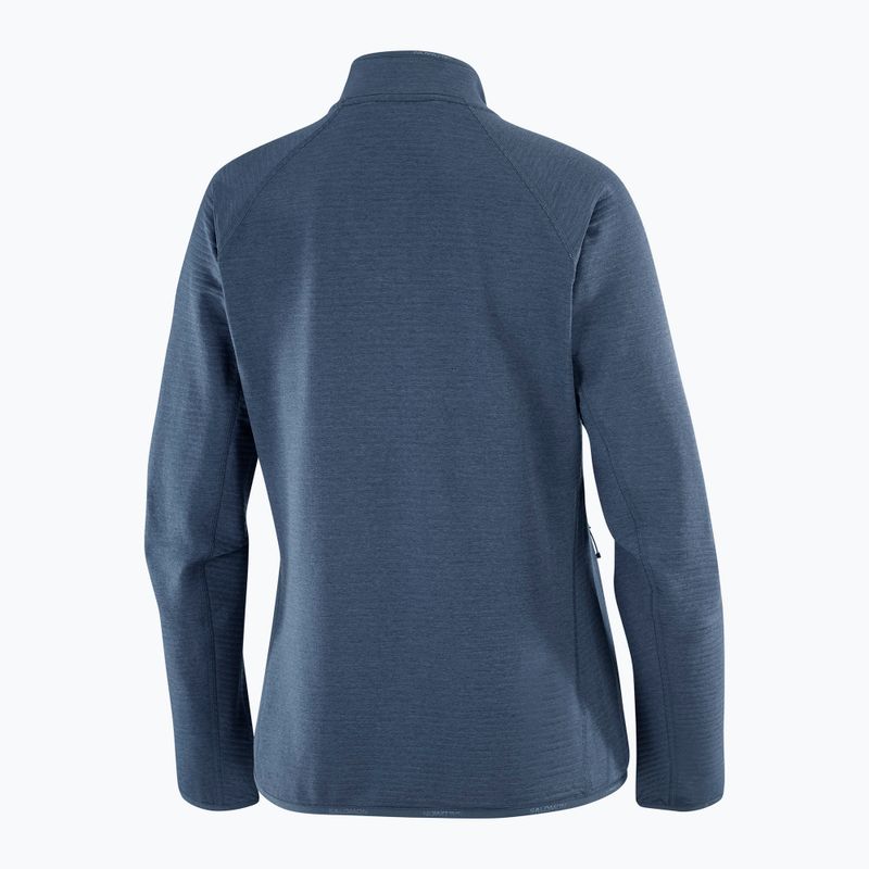 Bluză fleece pentru femei Salomon Lightwarm Full Zip blue nights 6