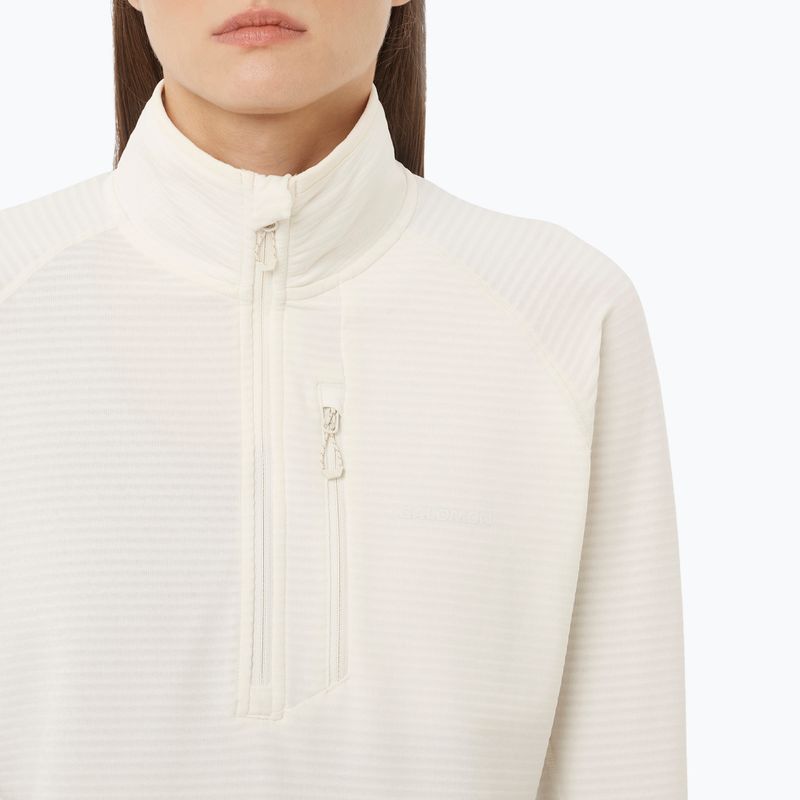 Bluză de drumeție pentru femei Salomon Essential Lightwarm Half Zip whisper white 3