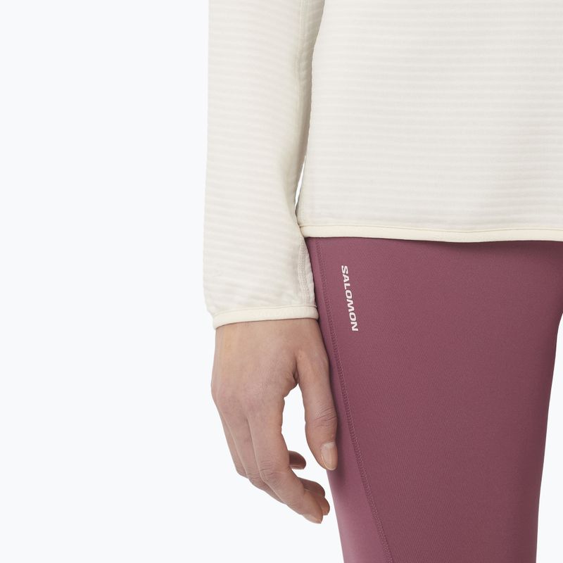 Bluză de drumeție pentru femei Salomon Essential Lightwarm Half Zip whisper white 4