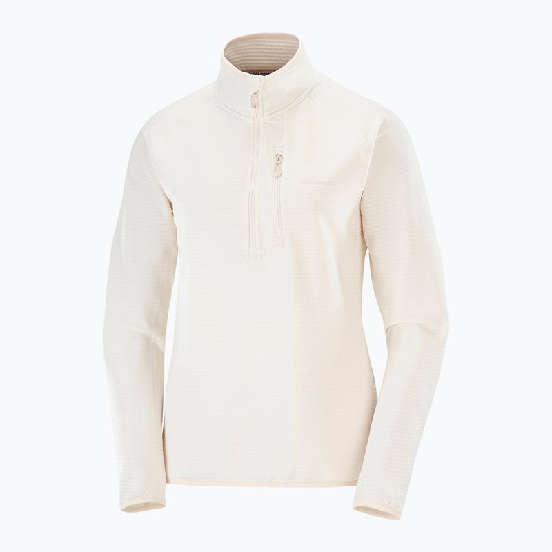 Bluză de drumeție pentru femei Salomon Essential Lightwarm Half Zip whisper white 5