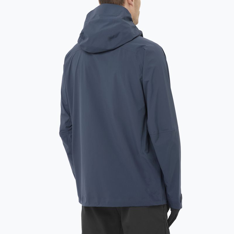 Geacă softshell pentru bărbați Salomon Outherpath Pro 2.5 l blue nights 2
