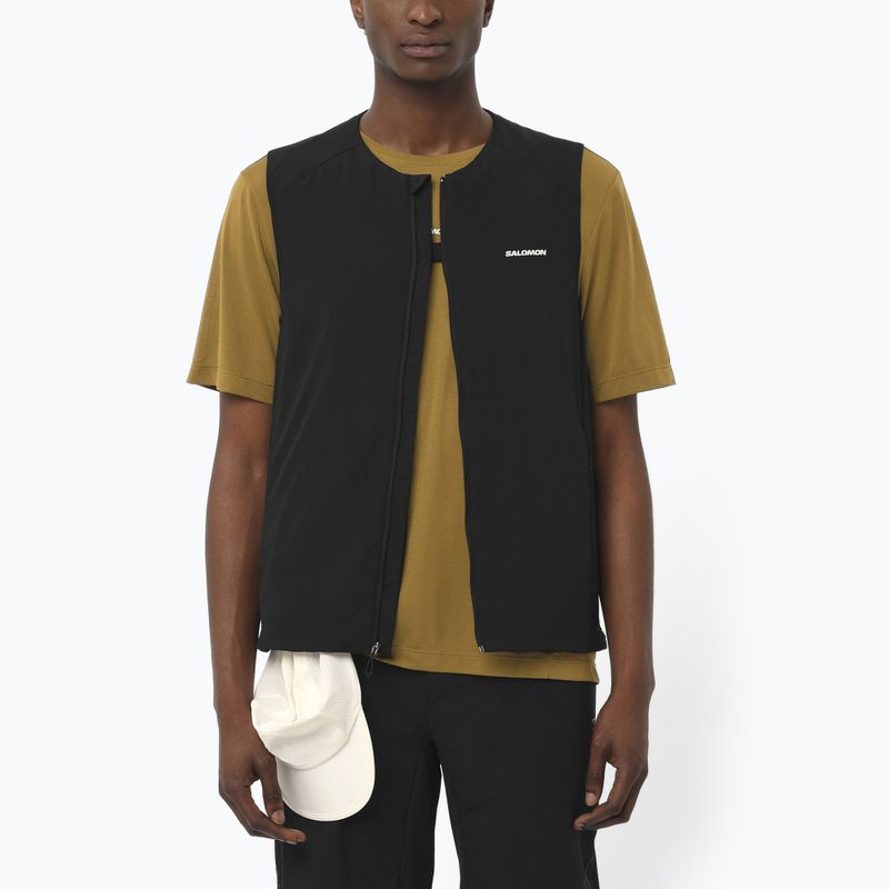 Vesta pentru alergare Salomon Mountain Flex Hybrid deep black