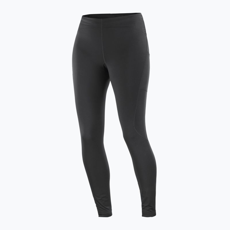 Colanți de alergare pentru femei Salomon Shakeout Core Warm deep black 5