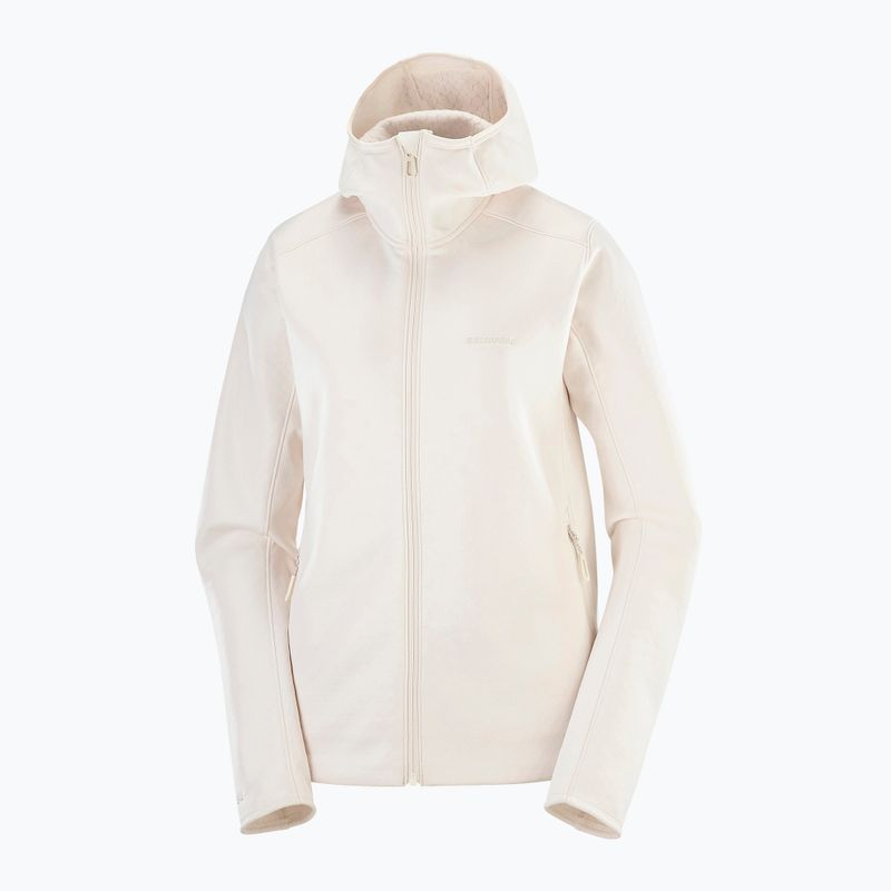 Bluză pentru femei Salomon Outline Warm Fleece Hoodie whisper white 4