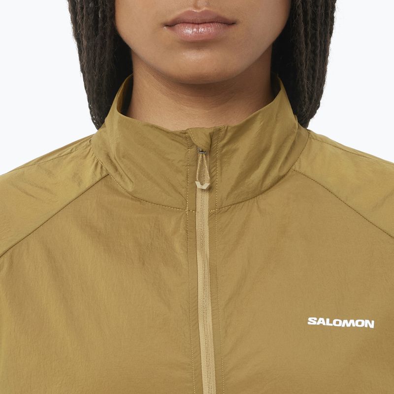Geacă de alergare pentru femei Salomon Shakeout Fly brilliant olive 3