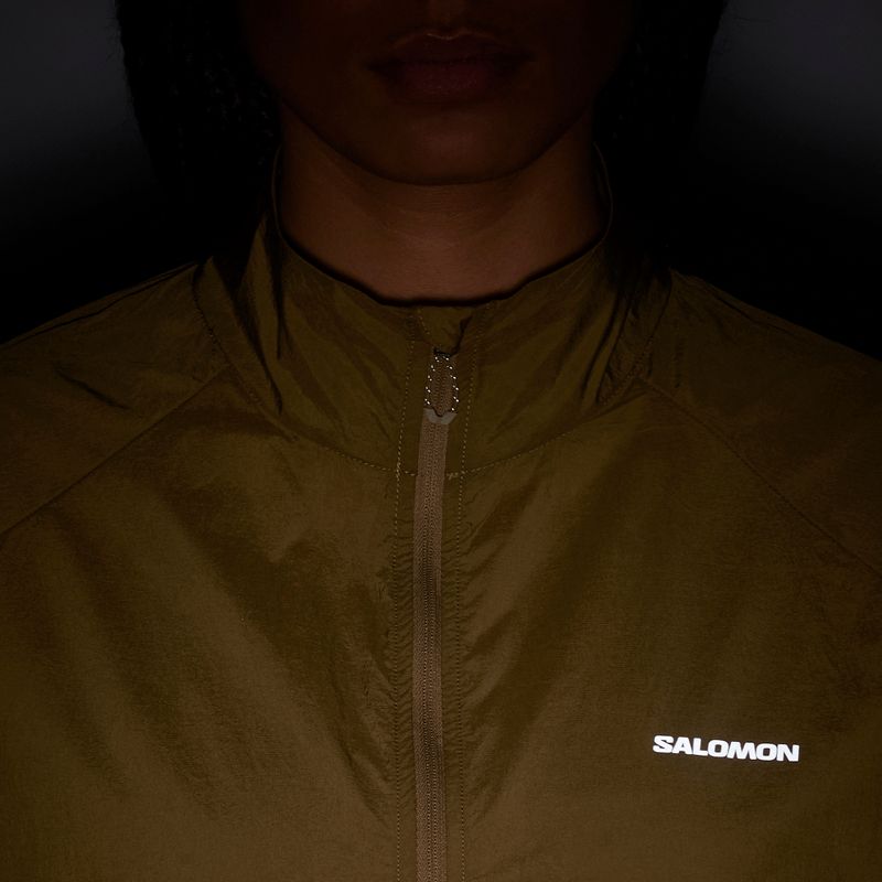 Geacă de alergare pentru femei Salomon Shakeout Fly brilliant olive 6