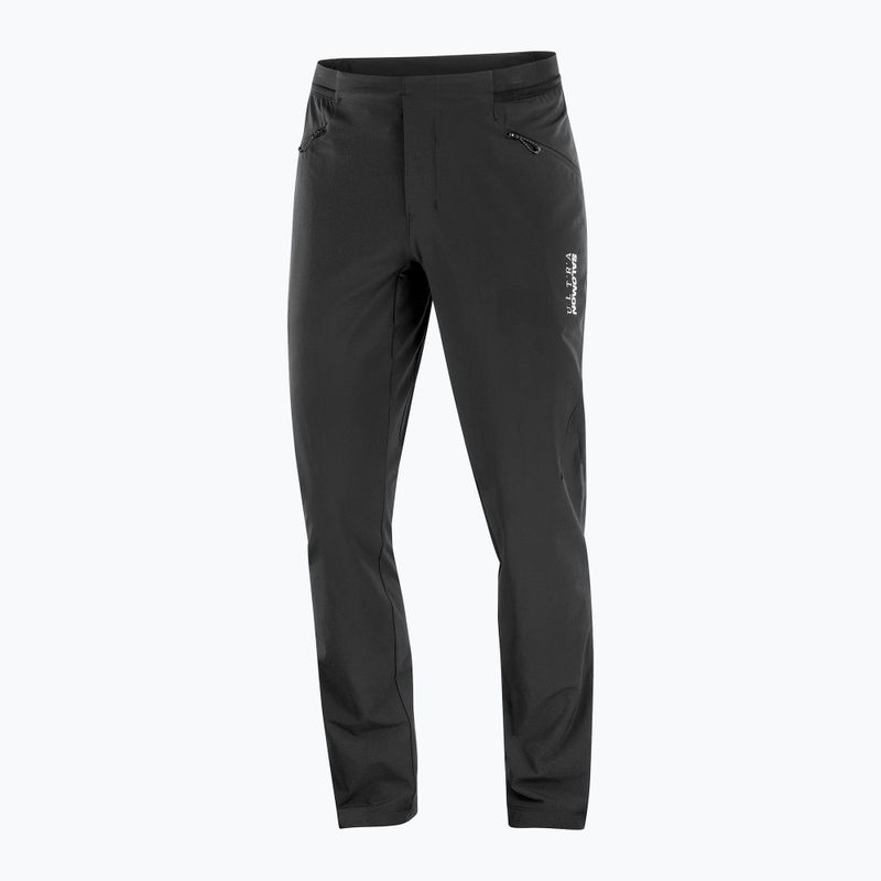 Pantaloni de alergare pentru bărbați Salomon Ultra deep black 5