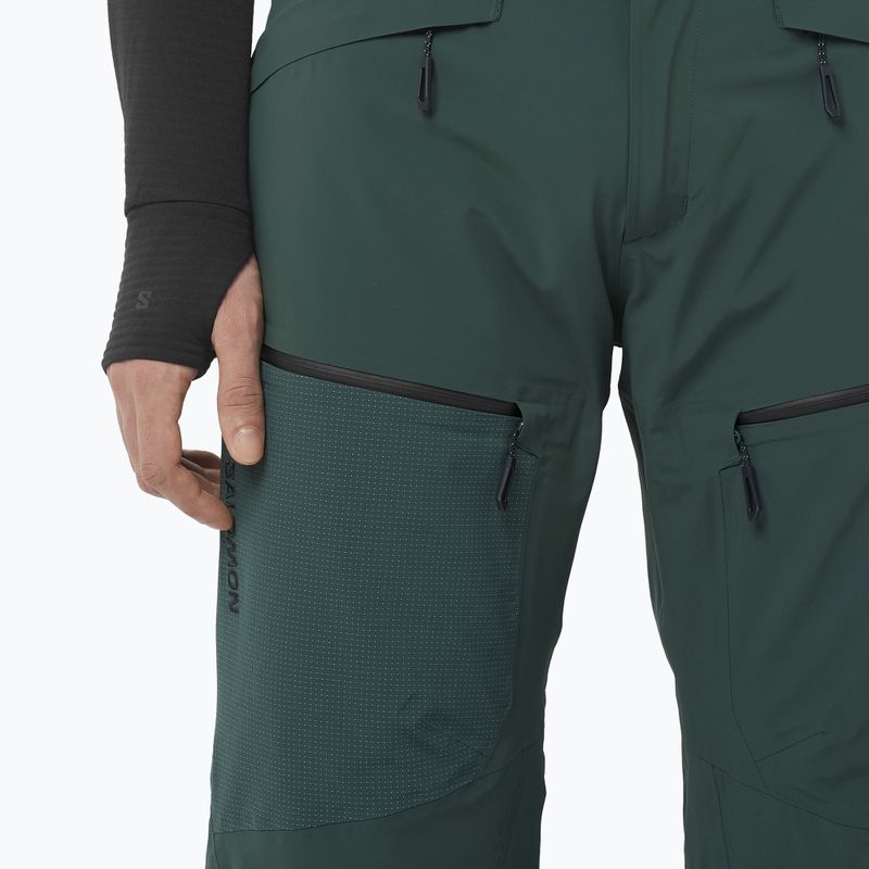 Pantaloni de schi pentru bărbați Salomon Spectral green gables 3