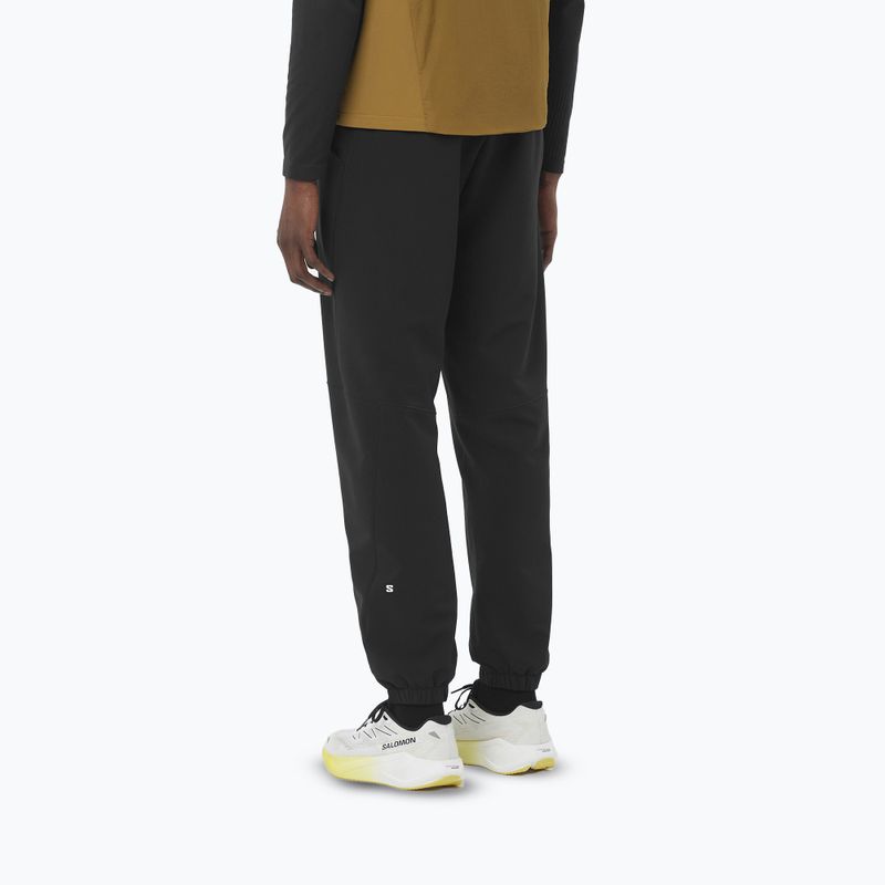 Pantaloni de alergare pentru bărbați Salomon Shakeout Hexaflow deep black 2