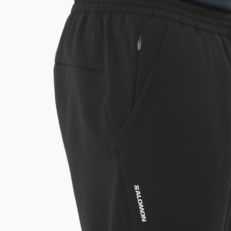 Pantaloni de alergare pentru bărbați Salomon Shakeout Hexaflow deep black 4