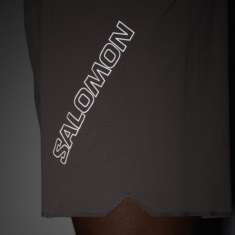 Pantaloni scurți de alergare pentru bărbați Salomon Sense Aero 7" iron 4