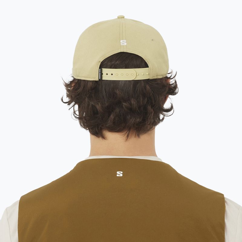 Șapcă  Salomon Logo Flat gri verde 5