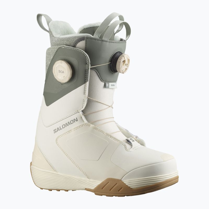 Încălțăminte de snowboard pentru femei Salomon Kiana Dual Boa W vanilla ice/agave green/clearly aqua 6