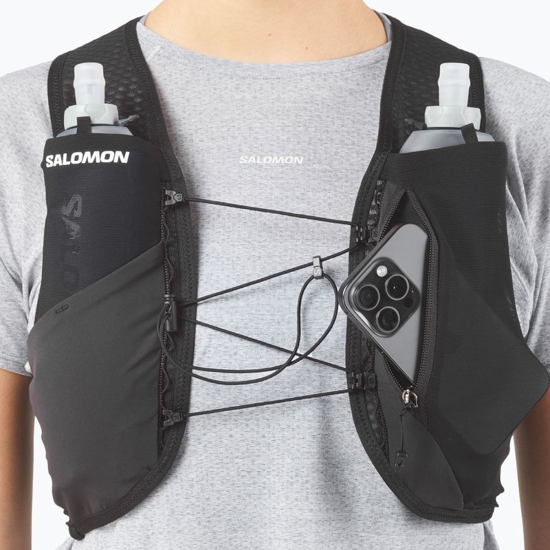 Vestă de alergare Salomon GRVL Skin 4 black 6