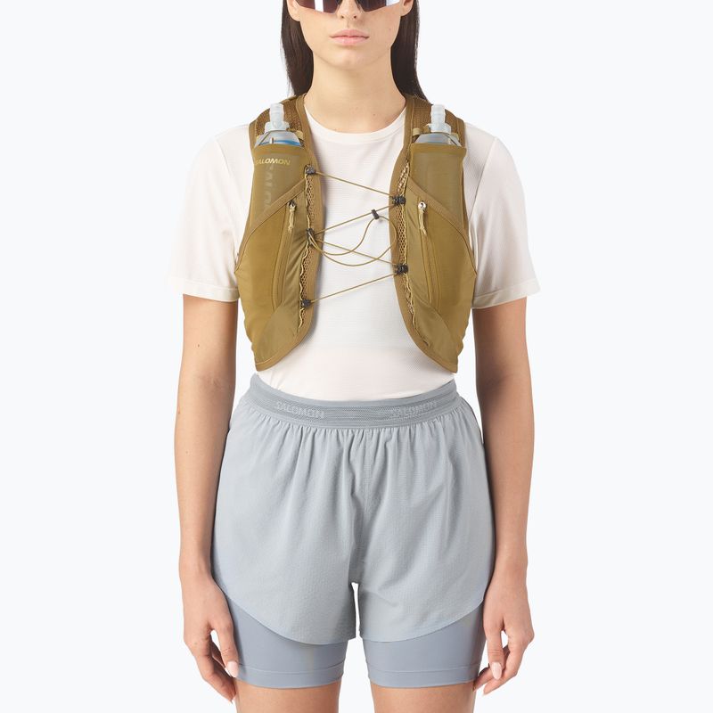 Vestă de alergare Salomon Active Skin 12 Set brilliant olive/willow 3