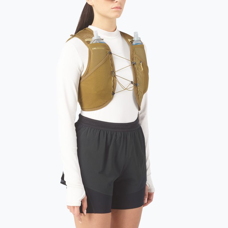 Vestă de alergare Salomon Active Skin 8 Set brilliant olive/willow 3