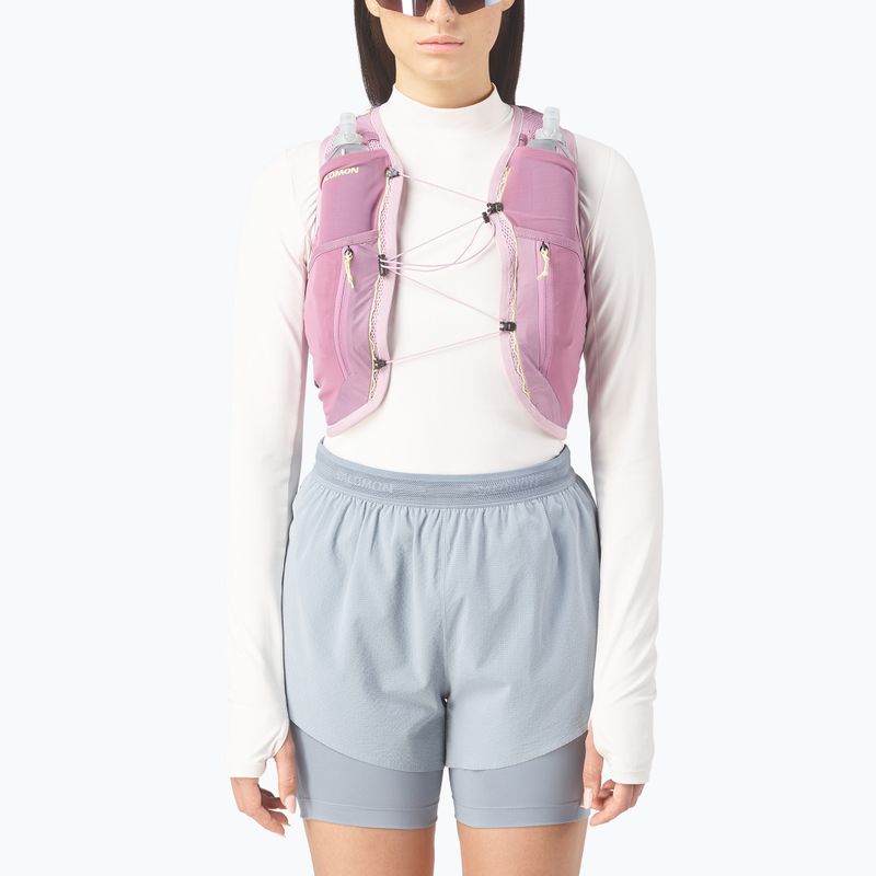 Vestă de alergare pentru femei Salomon Active Skin 12 Set dawn pink/dusky 3