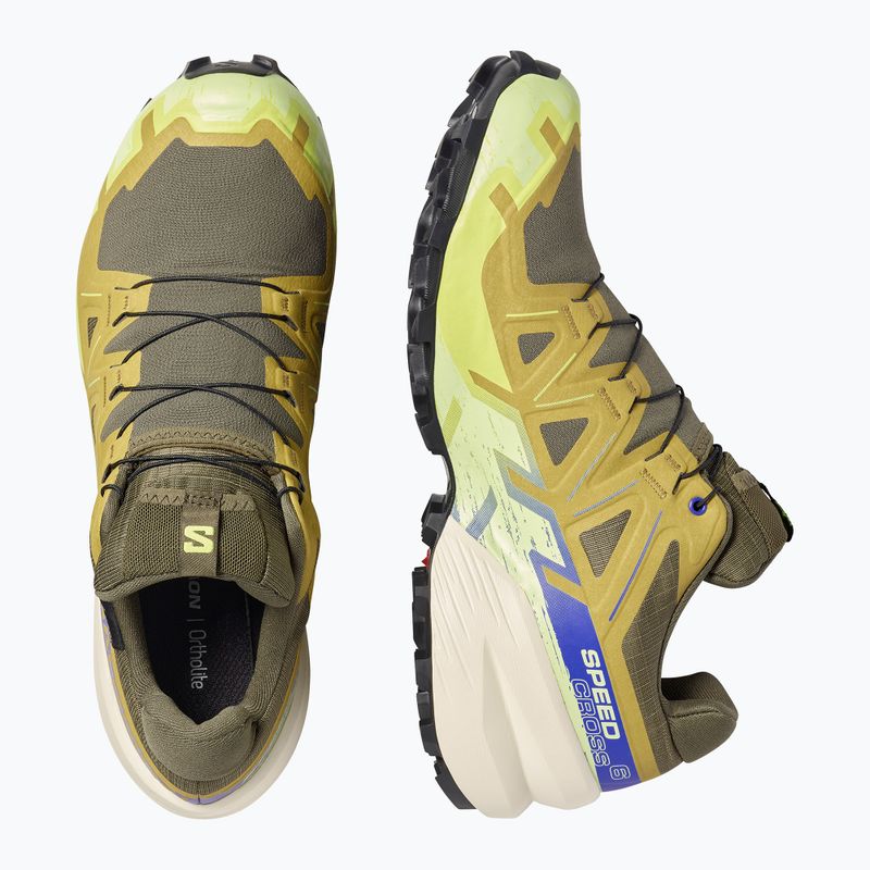 Încălțăminte de alergare pentru bărbați Salomon Speedcross 6 GTX grape leaf/aspargus green 4