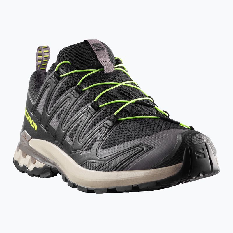 Încălțăminte de alergare pentru bărbați Salomon XA Pro 3D V9 black/dark gull gray/acid lime 2