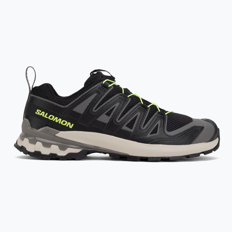 Încălțăminte de alergare pentru bărbați Salomon XA Pro 3D V9 black/dark gull gray/acid lime 2
