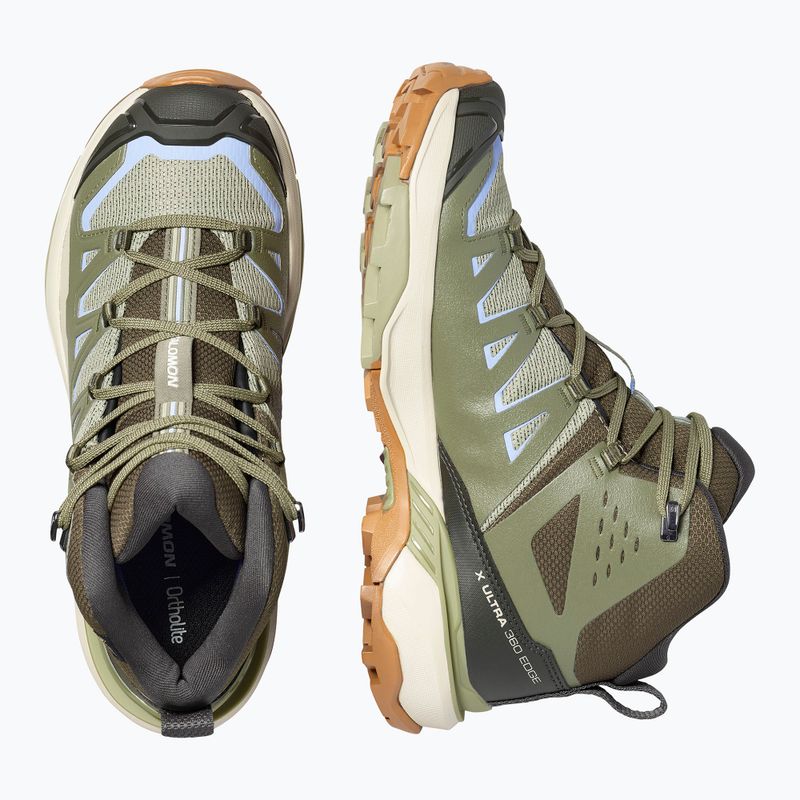Încălțăminte de trekking pentru femei Salomon X Ultra 360 Edge Mid GTX tea/deep lichen green 4