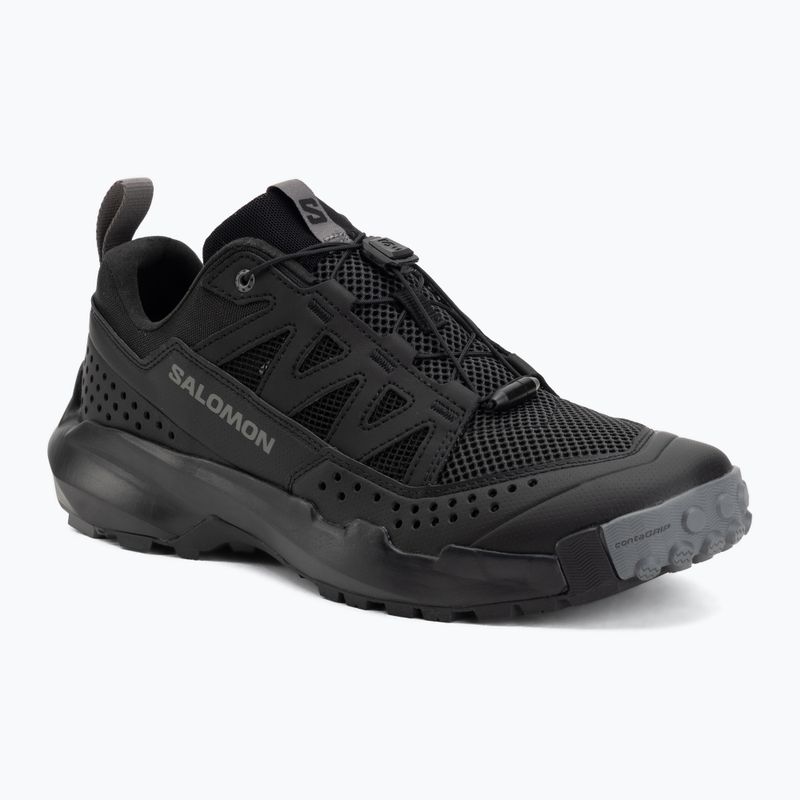 Încălțăminte de drumeție pentru bărbați Salomon Techamphibian 5 black/black/castlerock