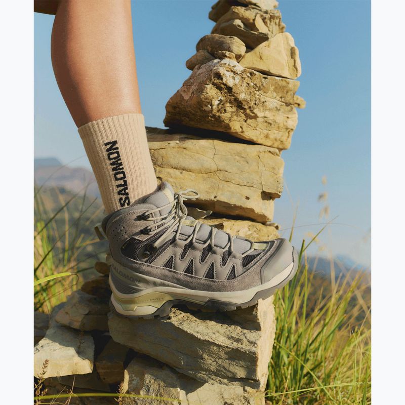 Încălțăminte de trekking pentru femei Salomon Quest Echo GTX gull/paloma/bog 8