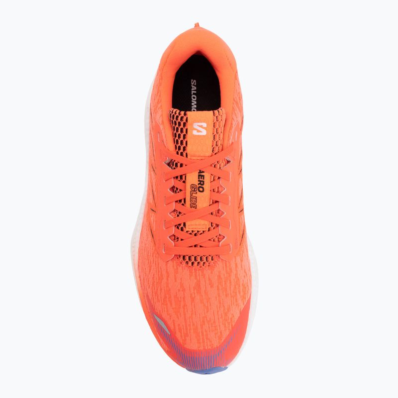 Încălțăminte de alergare pentru bărbați Salomon Aero Glide 4 neon flame/white/persia 5