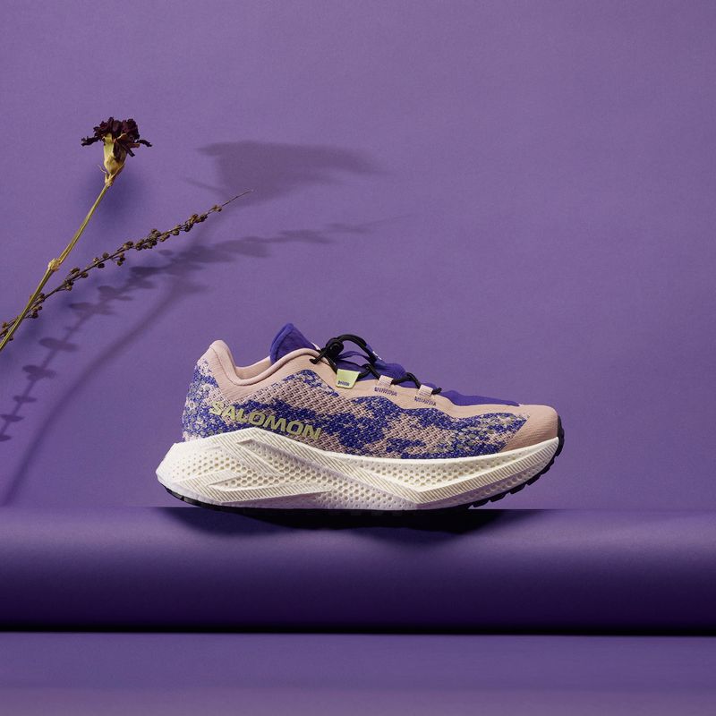 Încălțăminte de alergare pentru femei Salomon Aero Glide 4 GRVL shadow gray/deep blue/butterfly 7