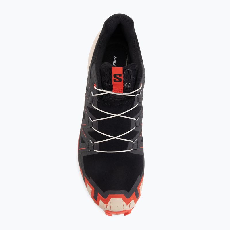 Încălțăminte de alergare pentru bărbați Salomon Speedcross 6 black/fiery red/almond milk 5