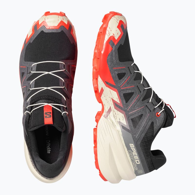 Încălțăminte de alergare pentru bărbați Salomon Speedcross 6 black/fiery red/almond milk 6