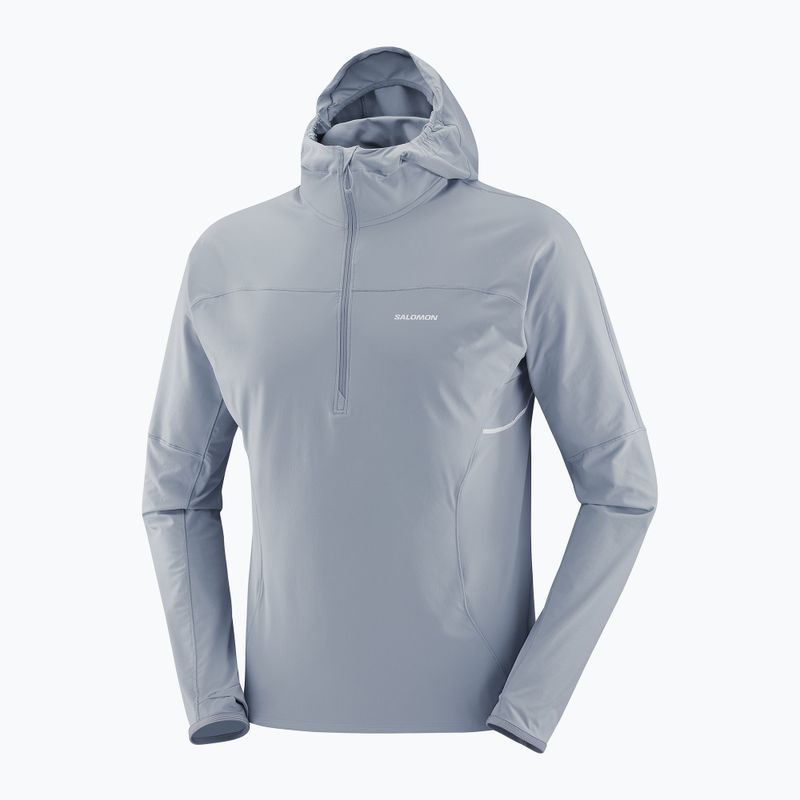 Geacă de alergare pentru bărbați Salomon Sense Aero Hybrid Half Zip Hooded trade winds 7