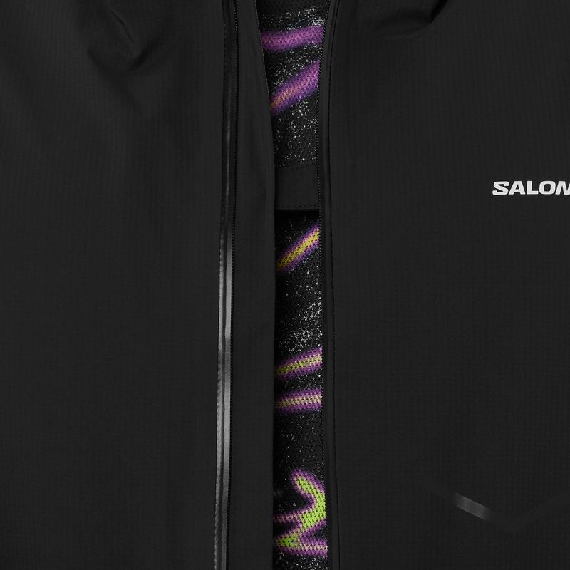 Geacă de alergare pentru bărbați Salomon Bonatti Waterproof dee black 4
