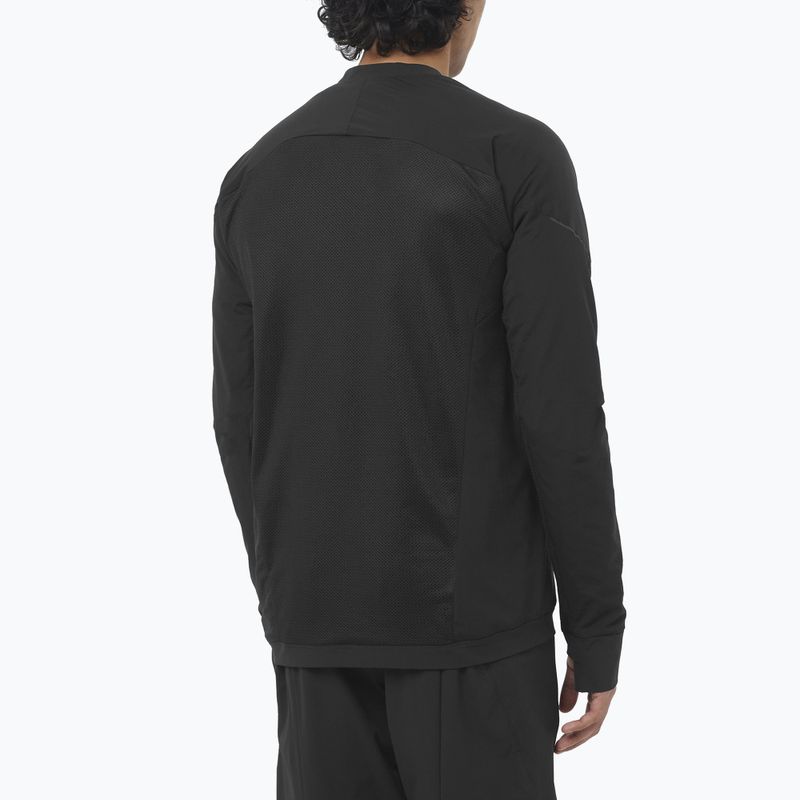 Bluză de alergare pentru bărbați Salomon Ultra Fleece Deep Black 2