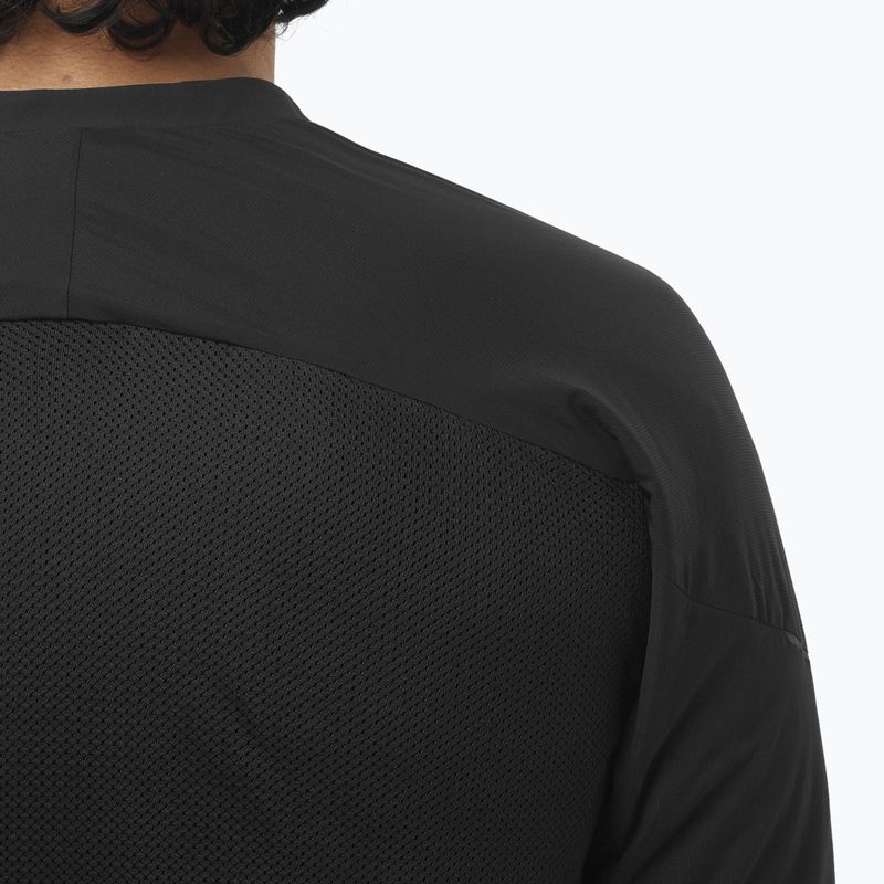 Bluză de alergare pentru bărbați Salomon Ultra Fleece Deep Black 4