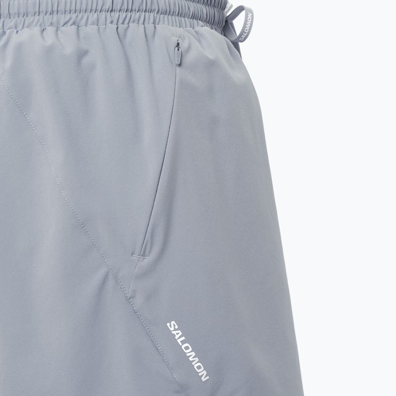 Pantaloni scurți de alergare pentru bărbați Salomon SHAKEout Core 5" trade winds 4