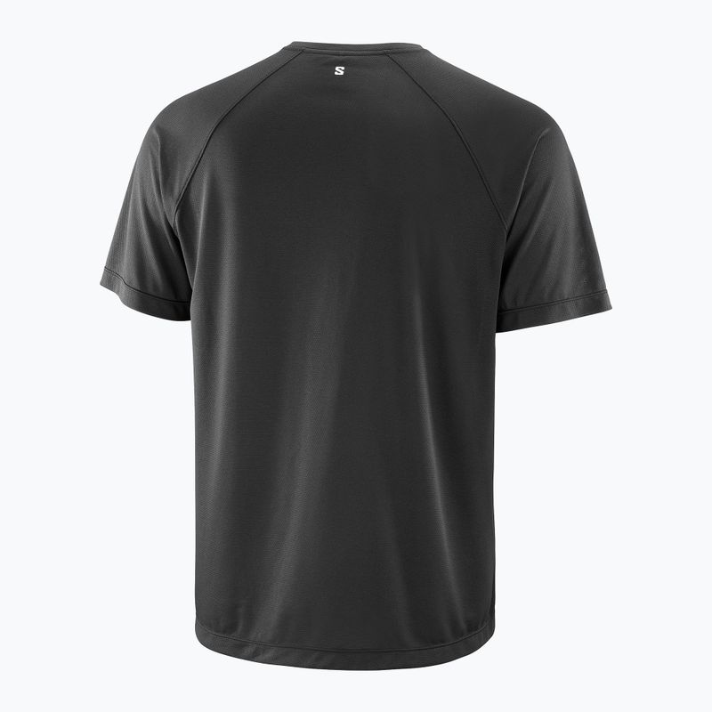 Tricou de alergare pentru bărbați Salomon Shakeout Core GFX deep black 4