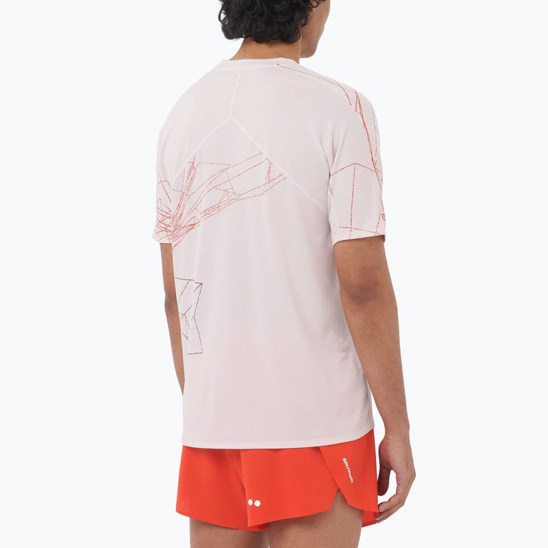 Tricou de alergare pentru bărbați Salomon S/Lab Speed Tee lilac ash/fiery red 2