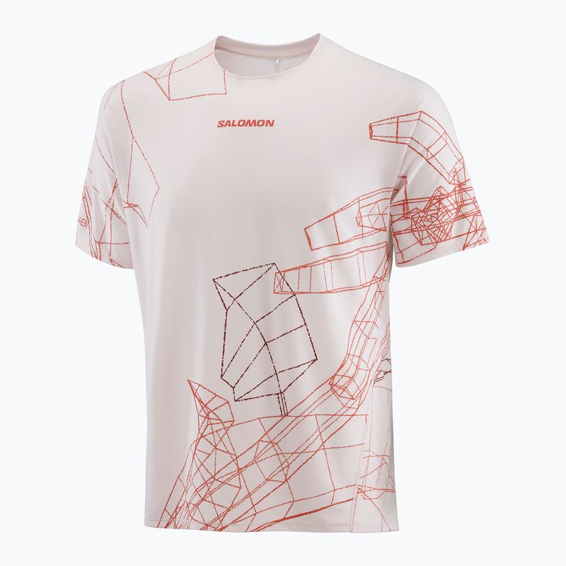Tricou de alergare pentru bărbați Salomon S/Lab Speed Tee lilac ash/fiery red 4