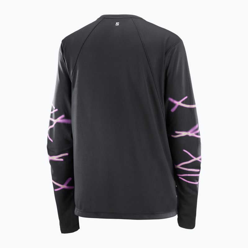 Longsleeve de alergare pentru femei Salomon Shakeout Core deep black 4