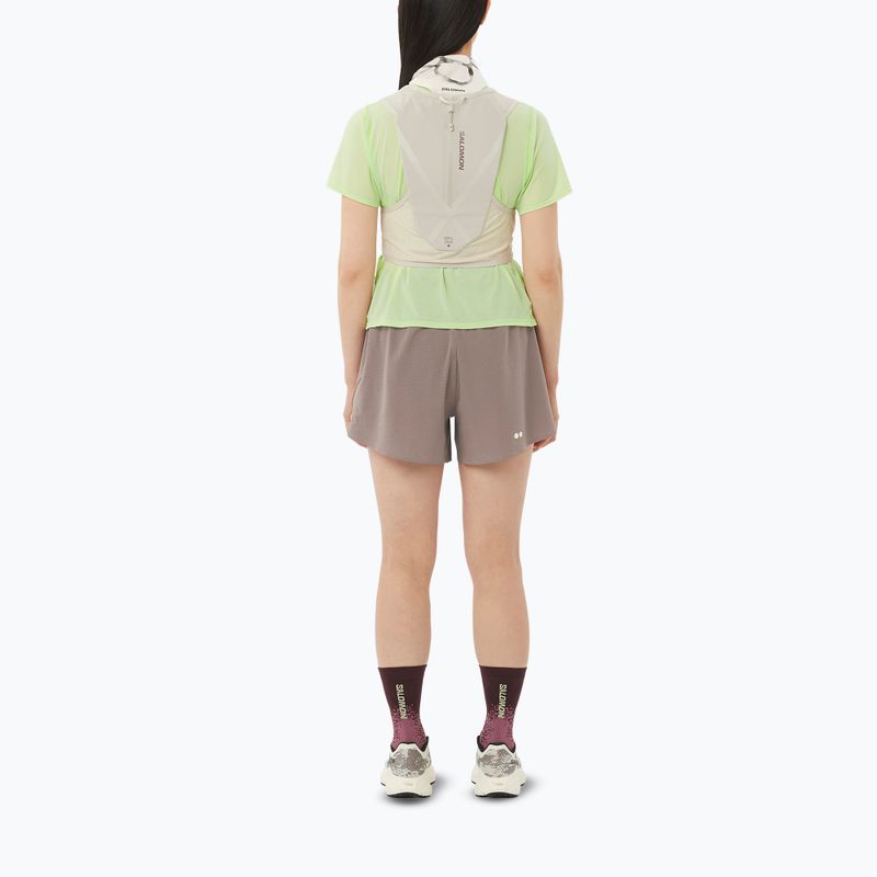 Pantaloni scurți de alergare pentru femei Salomon Sense Aero Stow 4" iron 2