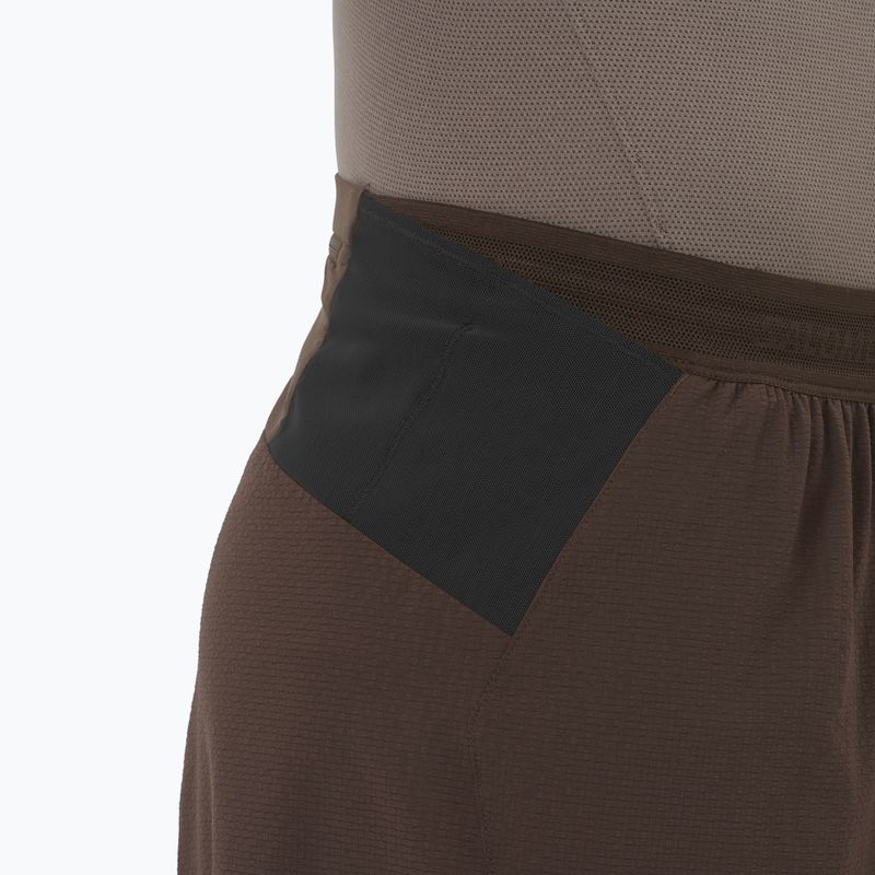 Pantaloni scurți de alergare pentru bărbați Salomon Sense Aero Stow 5" coffee bean 6