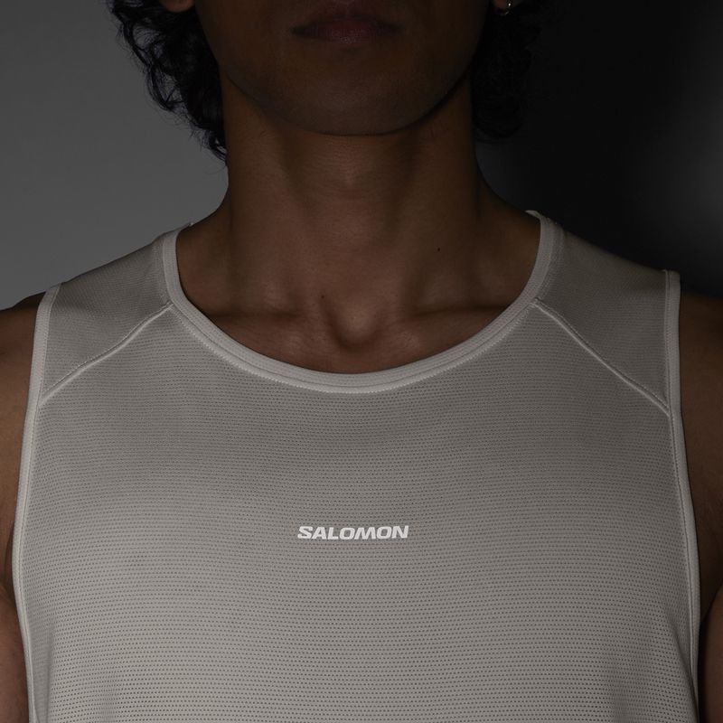 Tricou pentru bărbați Salomon Shakeout Core whisper white 4